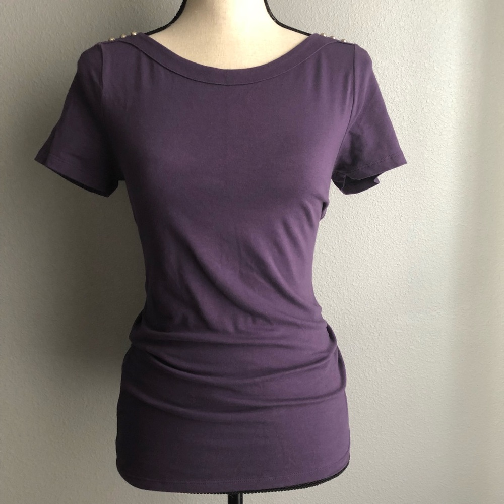 White House Black Market Top With Studs